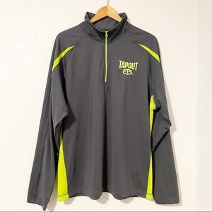 Tapout Men’s 1/2 Zip Colorblock‎ Pullover Size XL Gray​